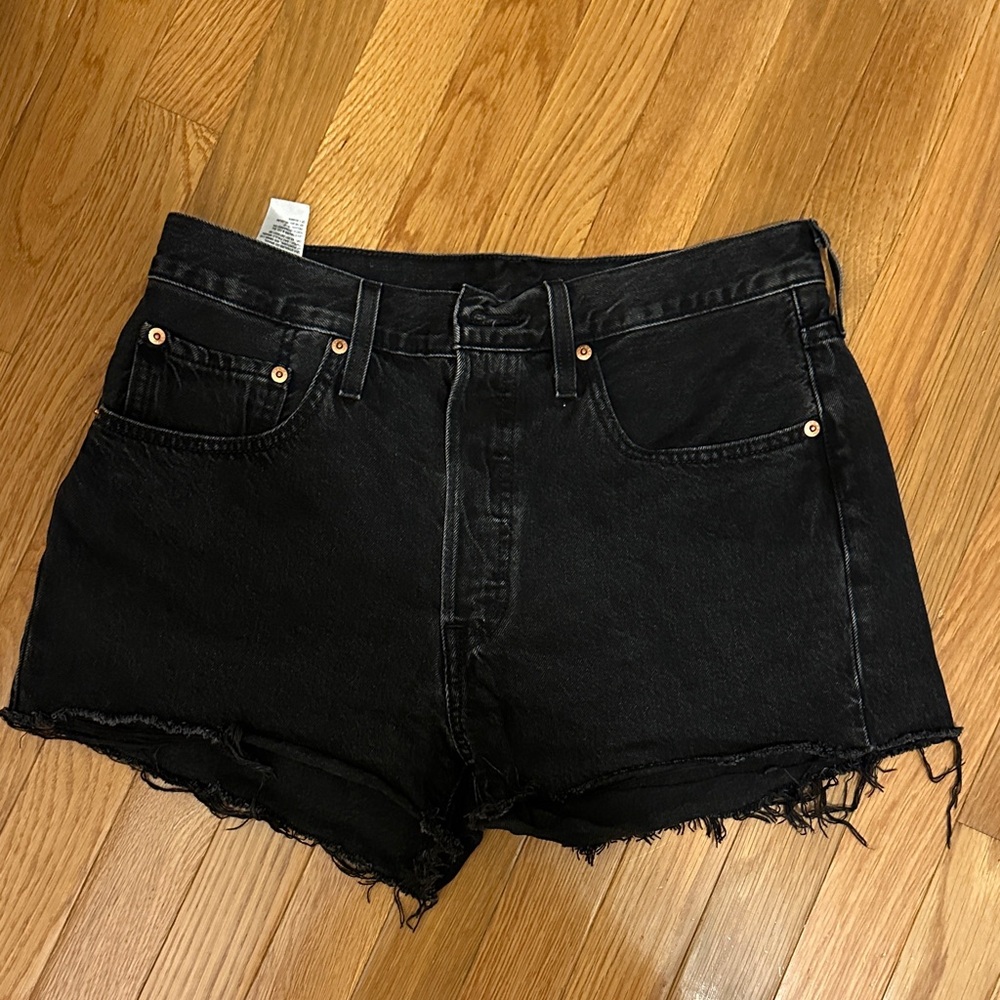 Levi's 501 Black Jean Shorts for Women